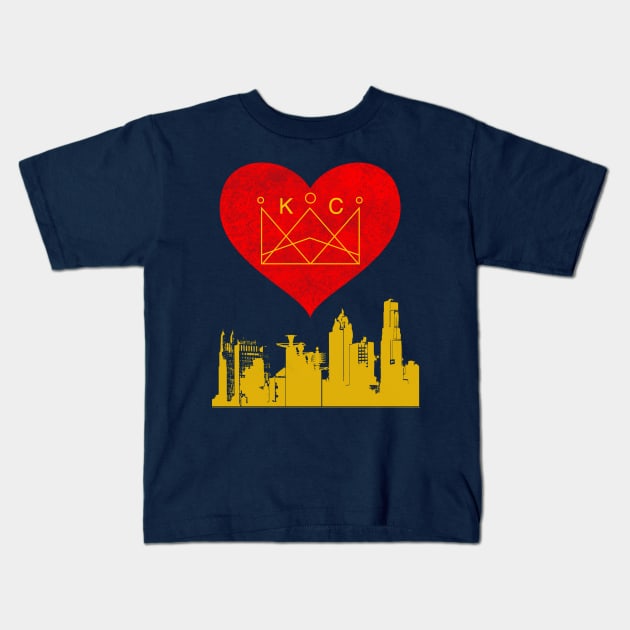 We Love Kansas City 2 Kids T-Shirt by KC1985